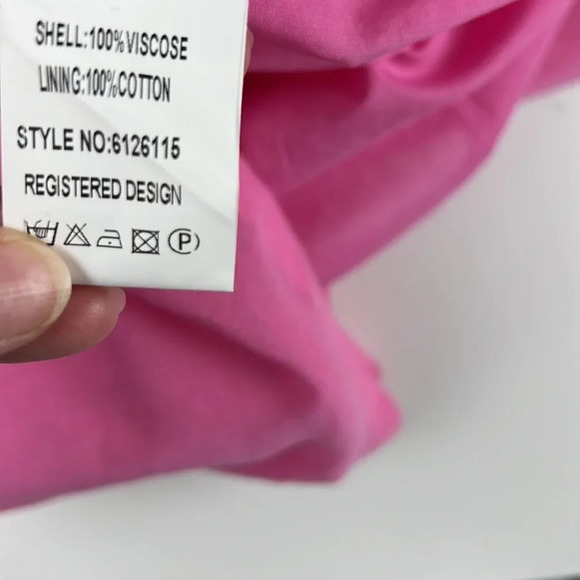 Color  Block Pink Mini Dress Cover-Up size Small - Picture 8 of 10